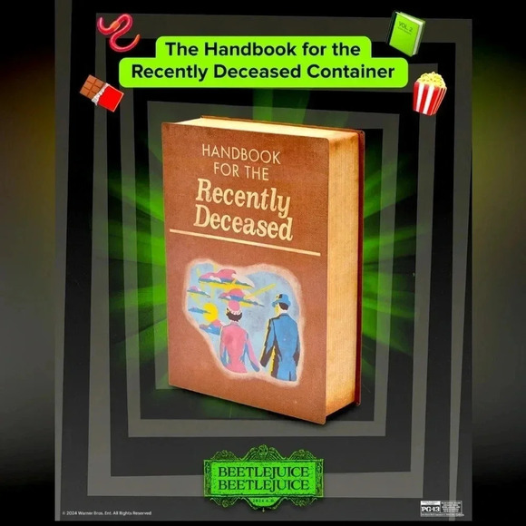 COPY - Beetlejuice Beetlejuice - Handbook for the Recently Deceased Popcorn Buc… - Picture 2 of 15